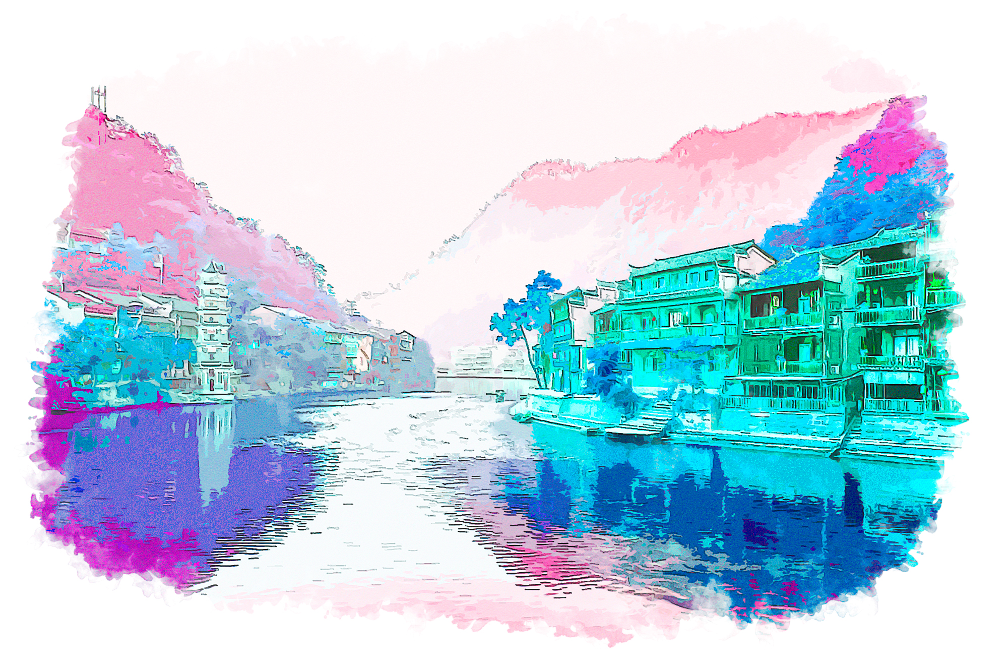图片如何手绘？用这个PS动作一键制作，效果媲美插画师（图ZMTQ3NTUwNTY=） - 教程 - 站酷设计师warrior_66423原创素材 - 站酷ZCOOL