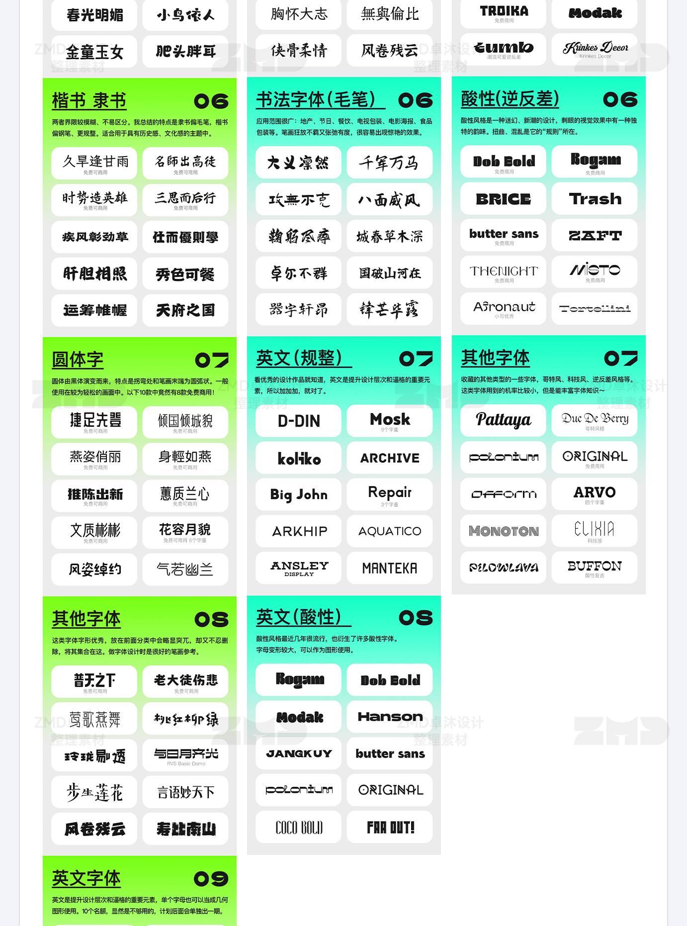 2023年，我靠这几篇“字体推荐”涨了30000+粉丝！（图ZMTQ2NDAyNDQ=） - 教程 - 站酷设计师ZMD卓沐设计原创素材 - 站酷ZCOOL