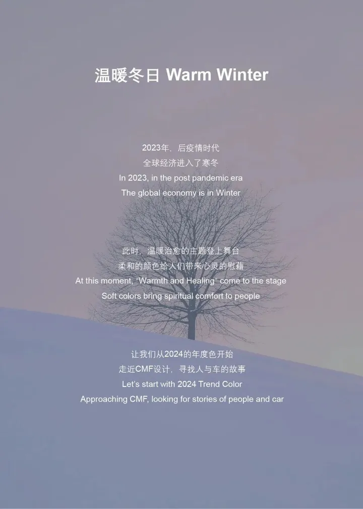 专题报告 | 2024汽车CMF流行趋势:含色彩、材料分析
