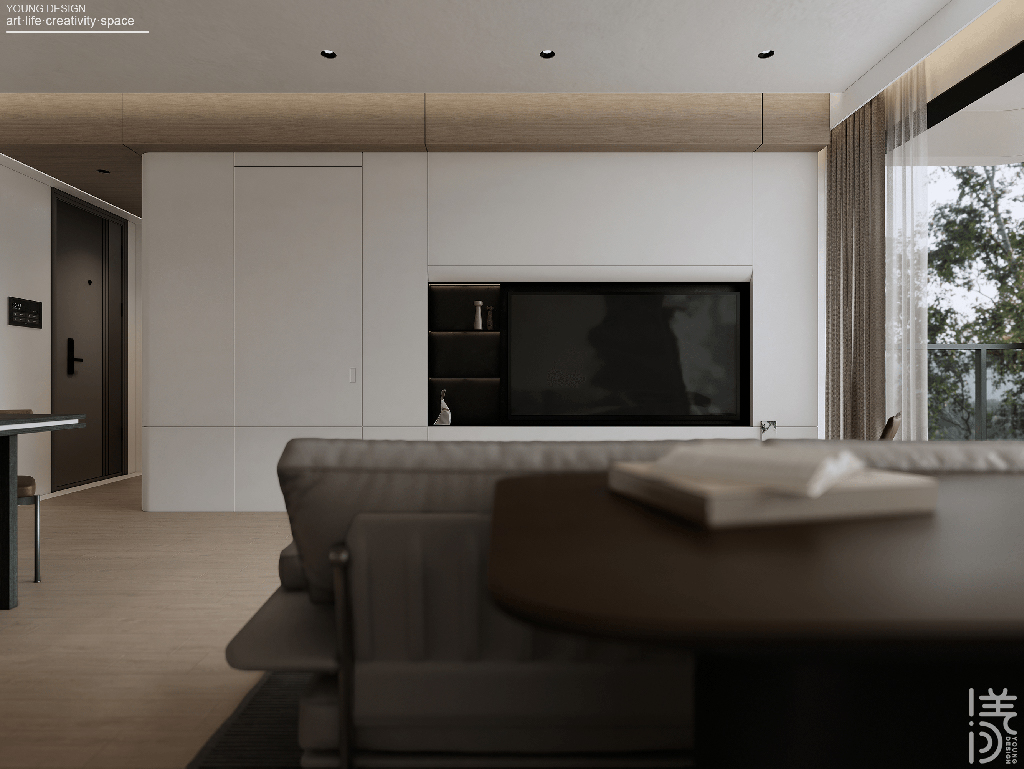 Young设计 | 纯白与木色完美平衡，天然肌理邂逅简约线条，诠释意式极简静谧之家