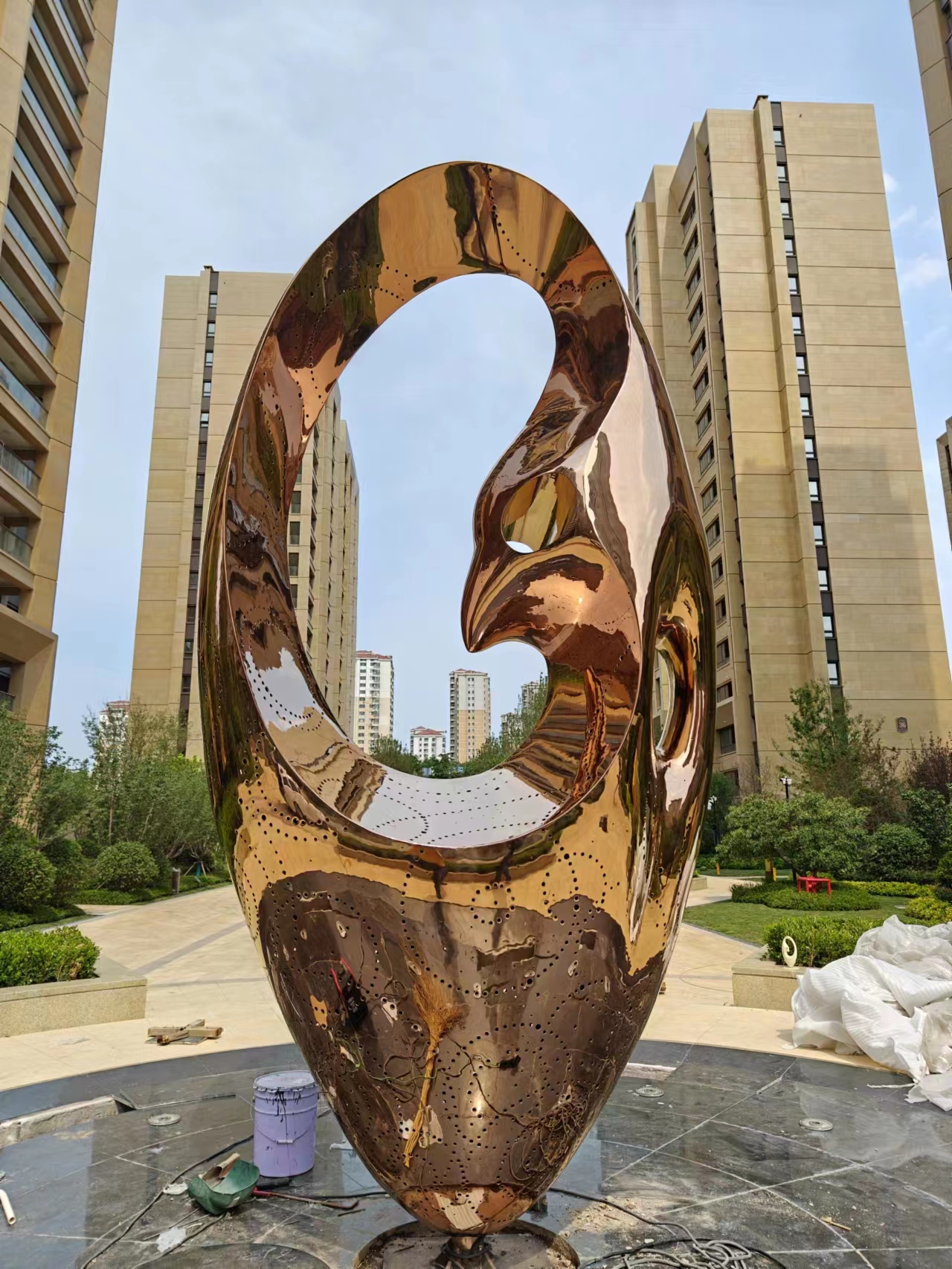 金属制品304古铜不锈钢加工异形雕塑