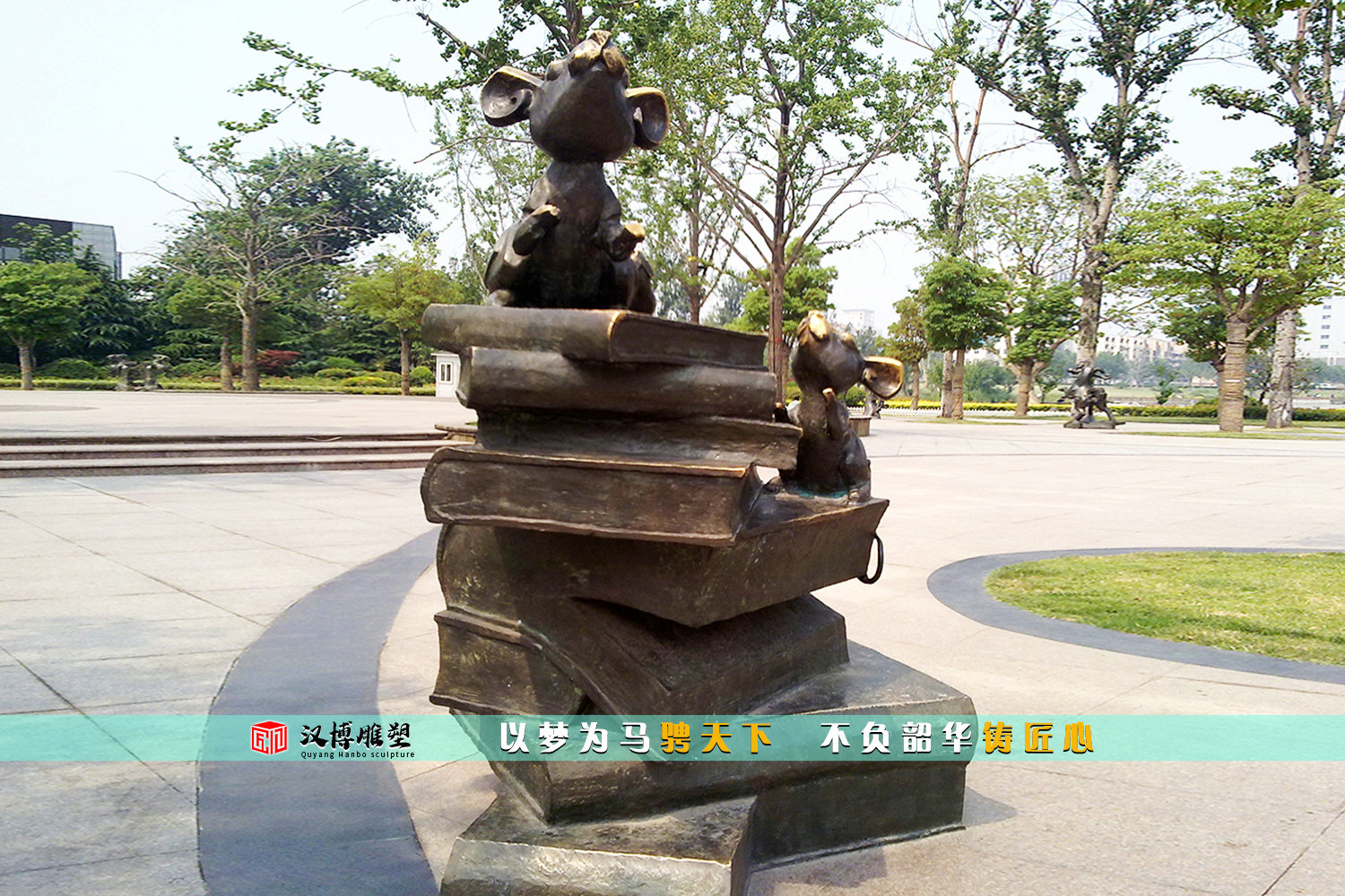  生肖鼠雕像,大型雕塑,铜雕摆件