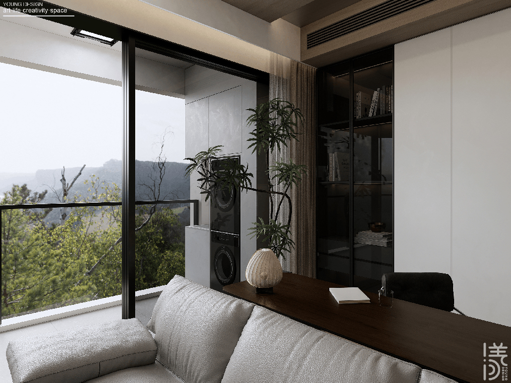 Young设计 | 纯白与木色完美平衡，天然肌理邂逅简约线条，诠释意式极简静谧之家