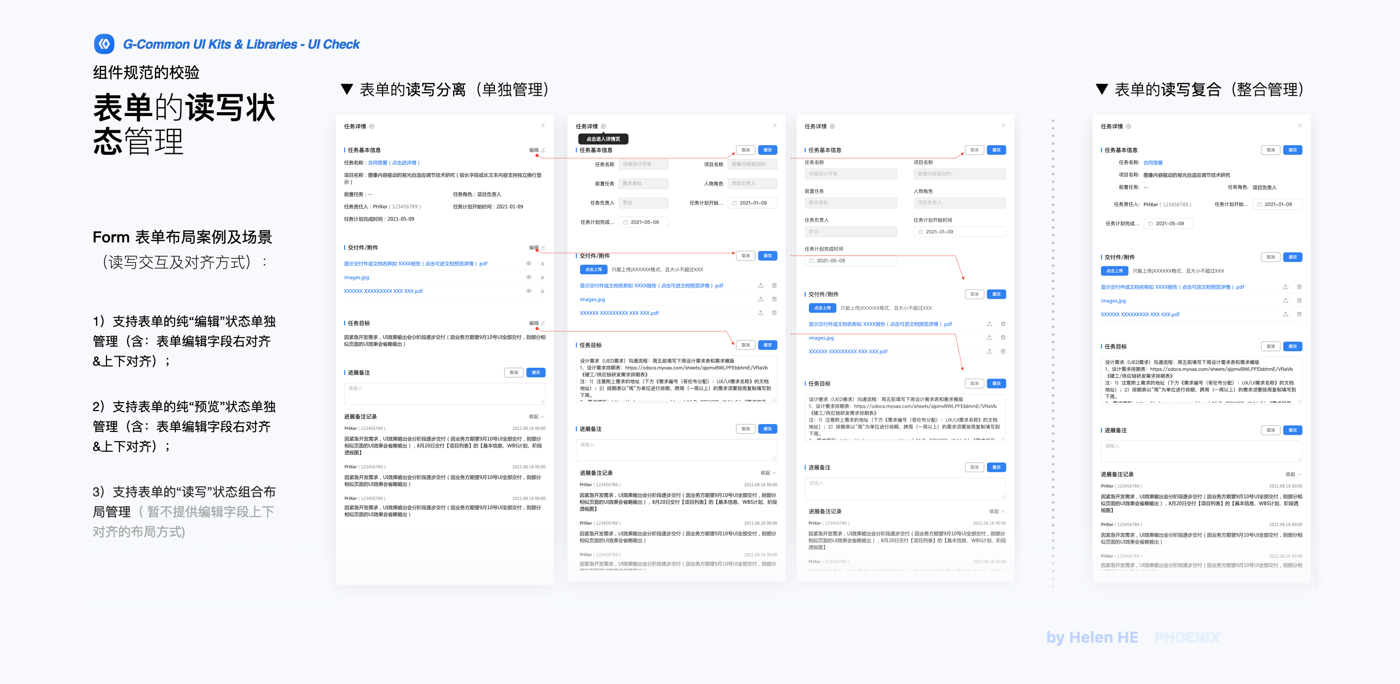表单的读写管理演示