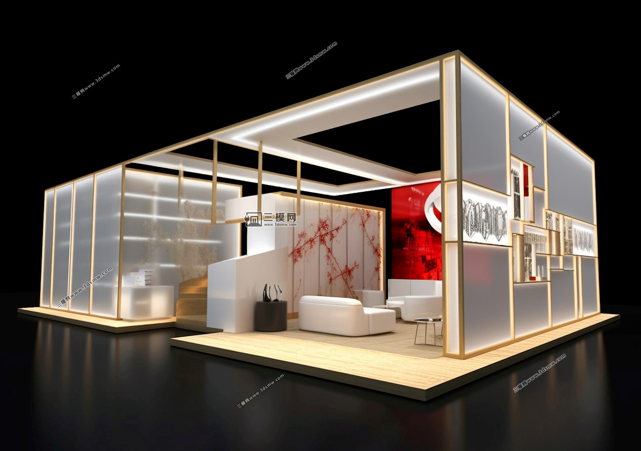 AI展台，AI展台设计，展览设计，展台设计，（图ZMTQ2ODg0NjQ=） - 教程 - 站酷设计师三模网展台照片网原创素材 - 站酷ZCOOL