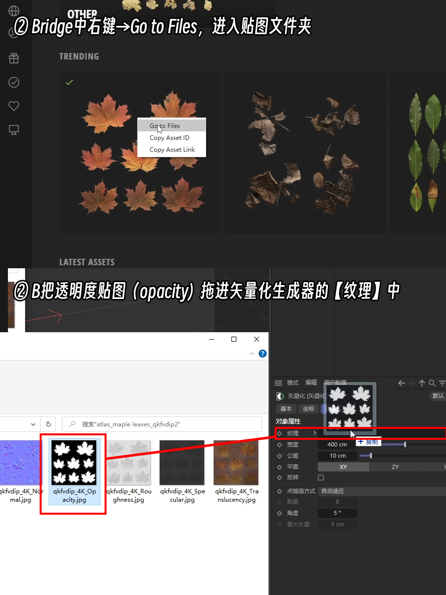 C4D中快速将树叶贴图转为模型（图ZMTQ2OTc1NDg=） - 教程 - 站酷设计师衮刀鱼原创素材 - 站酷ZCOOL