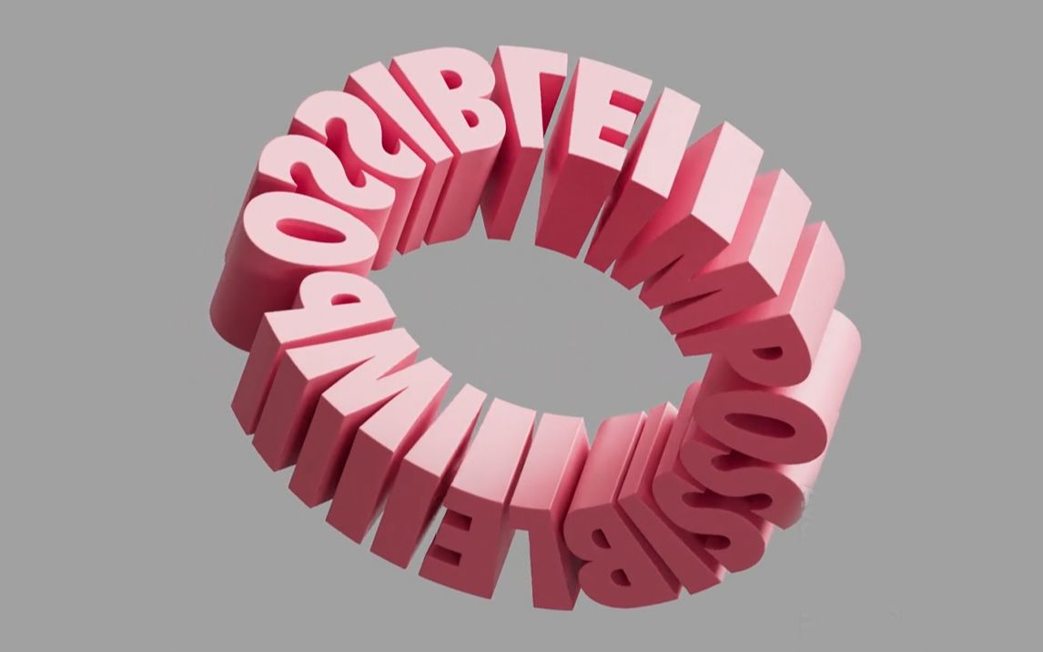 【c4d】视错觉-转圈文字动画-莫比乌斯环 - 设计文章 - 站酷(zcool)