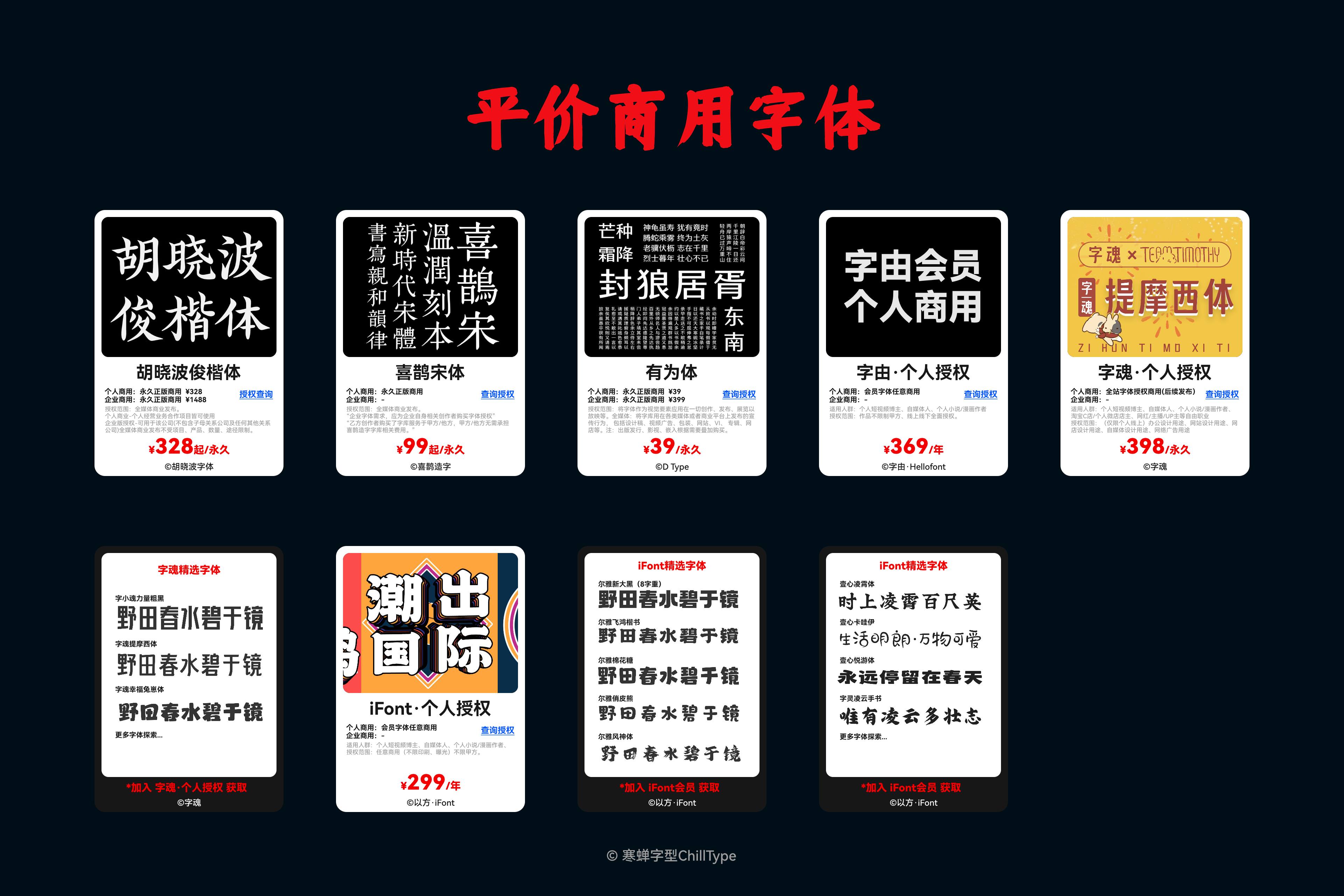 免费商用中文字体报告（2024版）（图ZMTQ2MjY4Mjg=） - 观点 - 站酷设计师萧熠Siue原创素材 - 站酷ZCOOL