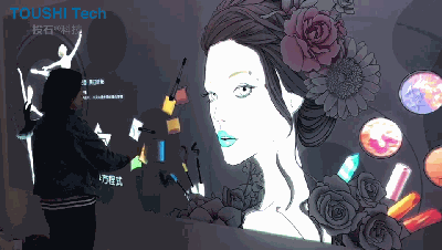 南京投石情景式互动投影：魔法墙面，触摸未来