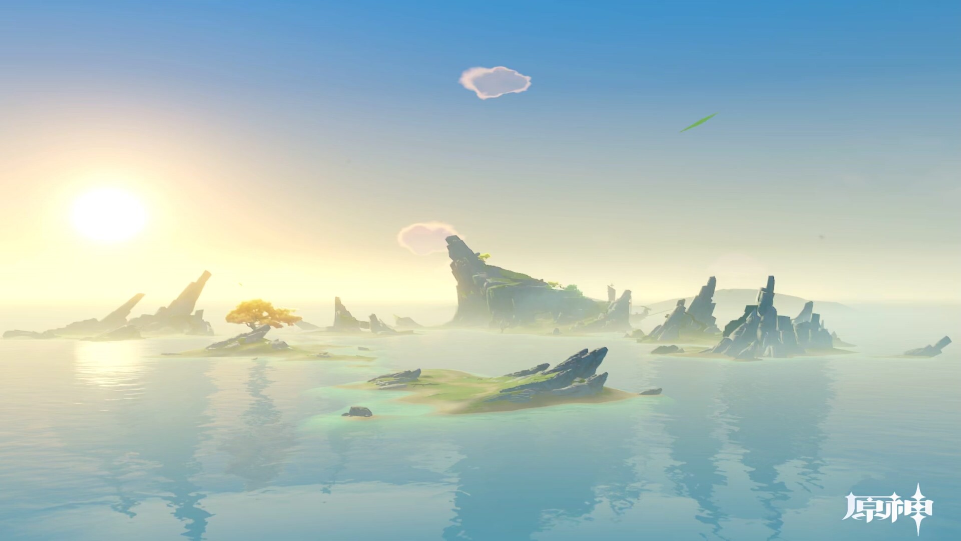 原神孤云阁场景高清壁纸_mac开心-站酷zcool