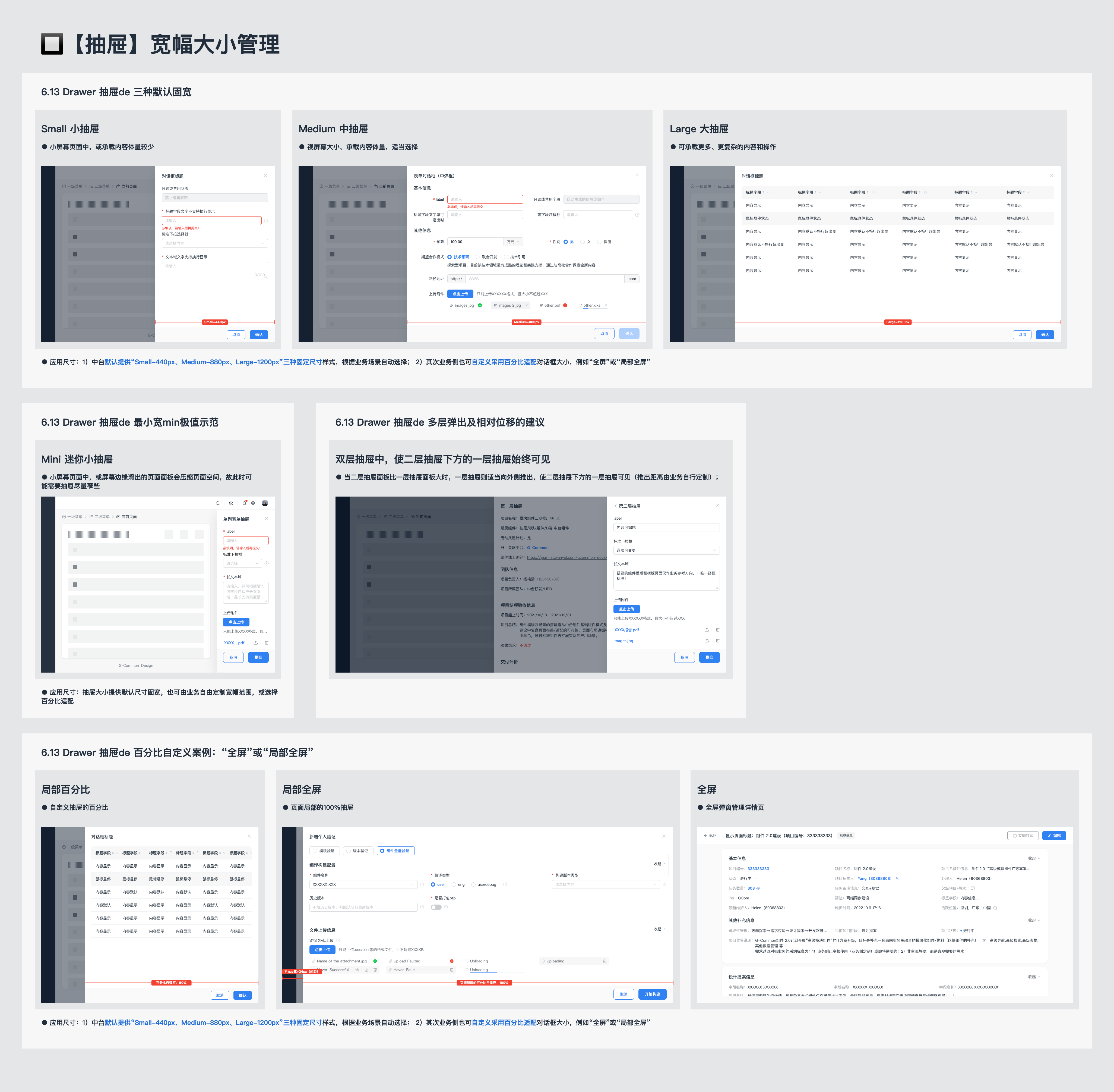 中台通用页面模板的指导规范(简要摘录)