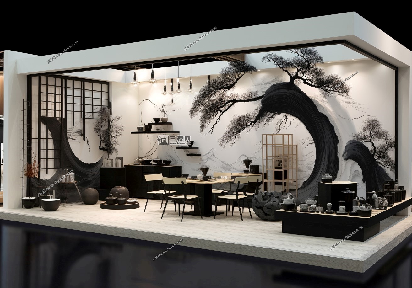 AI展台，AI展台设计，展览设计，展台设计，（图ZMTQ2ODg0NDg=） - 教程 - 站酷设计师三模网展台照片网原创素材 - 站酷ZCOOL