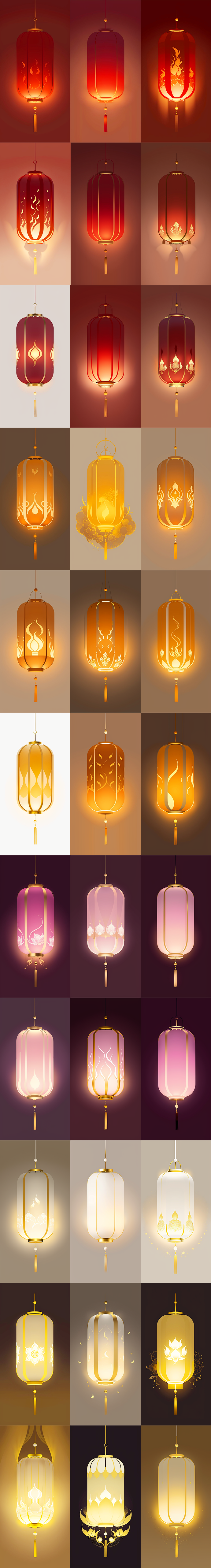 新年篇「群魔乱舞」004 - AIGC绘画教程 - WHEE -TAG:红包/灯笼/铜钱/金币/鲤鱼