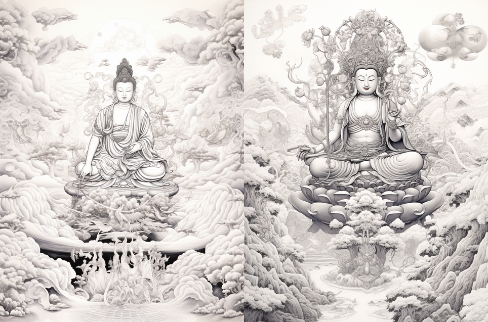 如何用AI绘画制作唐卡佛像?(图ZMTQ2NzgyMDQ=) - 教程 - 站酷设计师YRrui原创素材 - 站酷ZCOOL