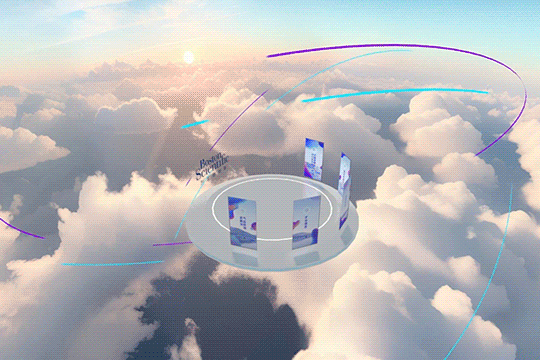 《心向云端》左心耳封堵术云展厅波斯顿科学LAAC科普艺术数字策展虚拟美术馆虚拟展厅（图ZMTQ3NTMxMDg=） - 资讯 - 站酷设计师跳跃互动原创素材 - 站酷ZCOOL