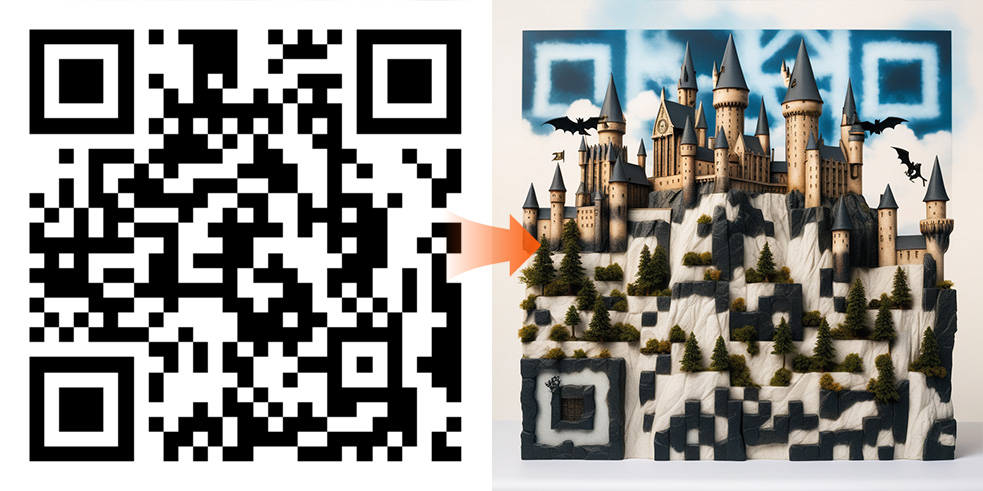 AI新手玩转文生图，融合嵌字与创意二维码（图ZMTQ2NzM5NDg=） - 教程 - 站酷设计师Mia_Fan原创素材 - 站酷ZCOOL