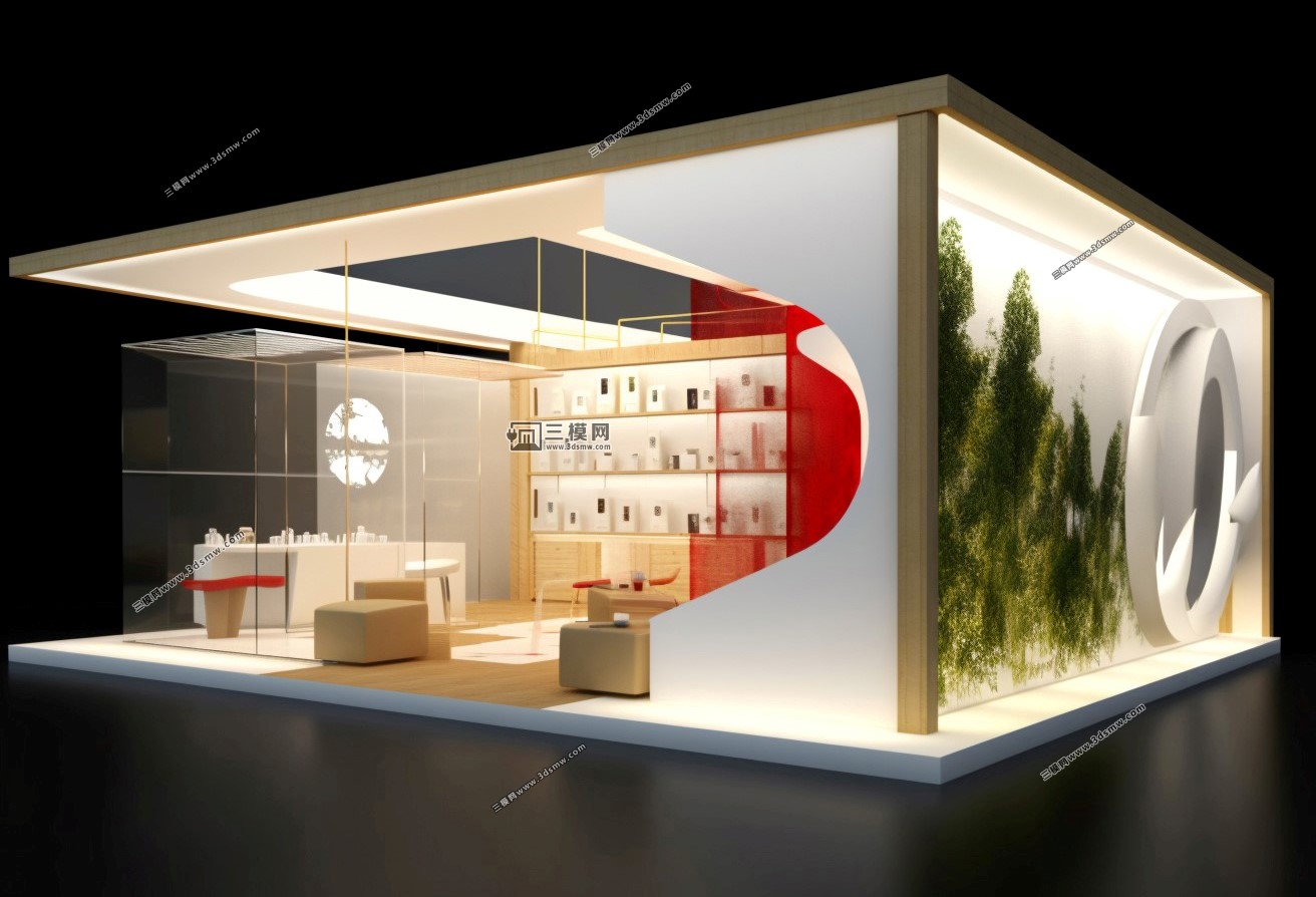 AI展台，AI展台设计，展览设计，展台设计，（图ZMTQ2ODg0NjA=） - 教程 - 站酷设计师三模网展台照片网原创素材 - 站酷ZCOOL