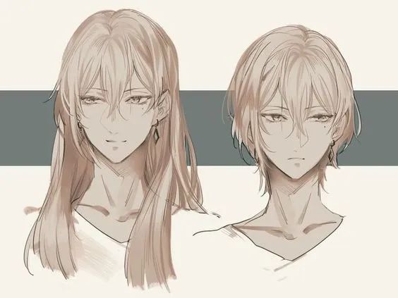 【素材】别再画同一个发型啦~帅气男生发型画法参考!