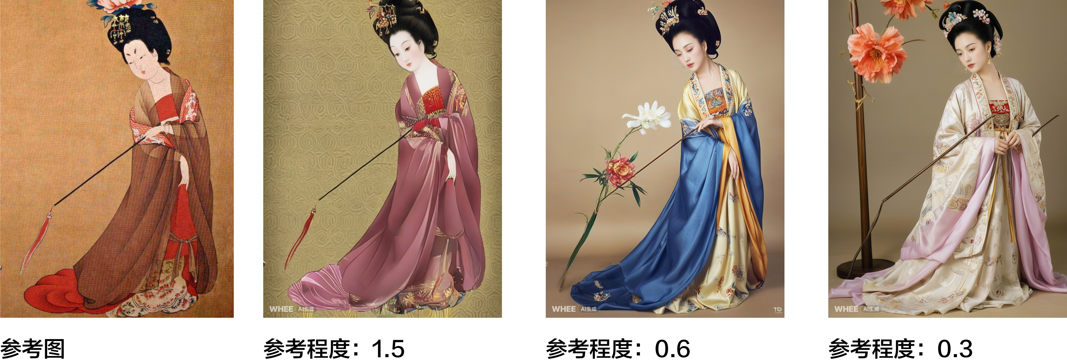 用AIGC穿越时空复原《唐宫仕女图》（图ZMTQ3OTQ3MjA=） - 教程 - 站酷设计师逗砂原创素材 - 站酷ZCOOL
