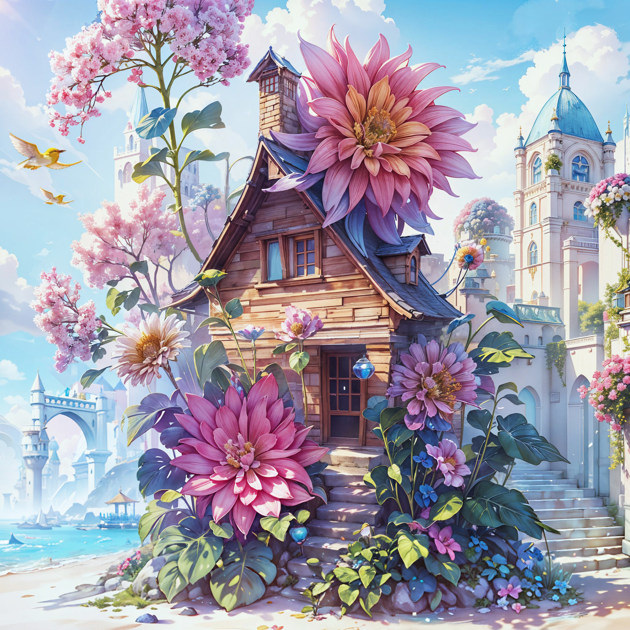 【AIGC+PS】2023年为游戏《color master》创作的部分插画（图ZMTQ2NTcwMjQ=） - 教程 - 站酷设计师妖妖桃原创素材 - 站酷ZCOOL
