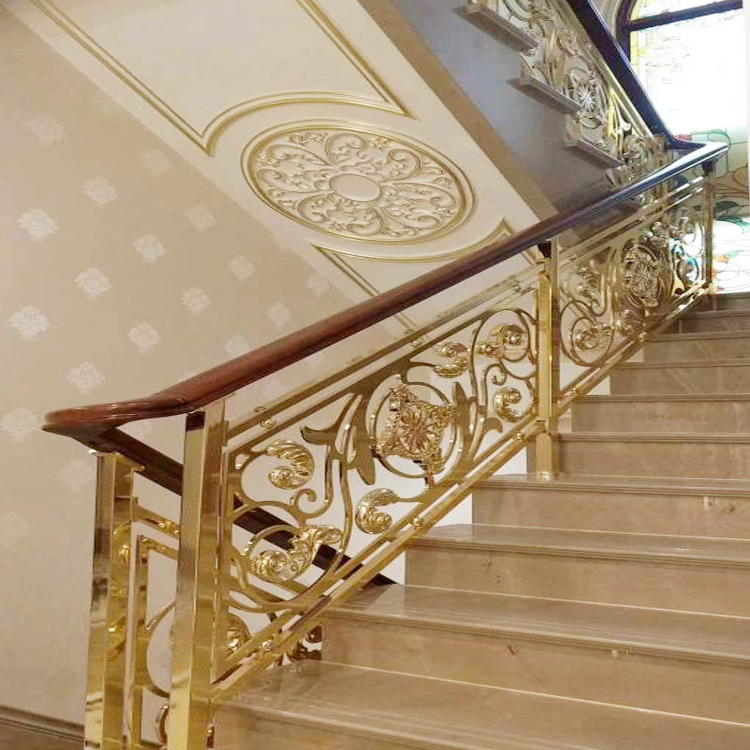 纯铜楼梯栏杆厂家家装铜楼梯扶手_铜元13242142183-站酷zcool