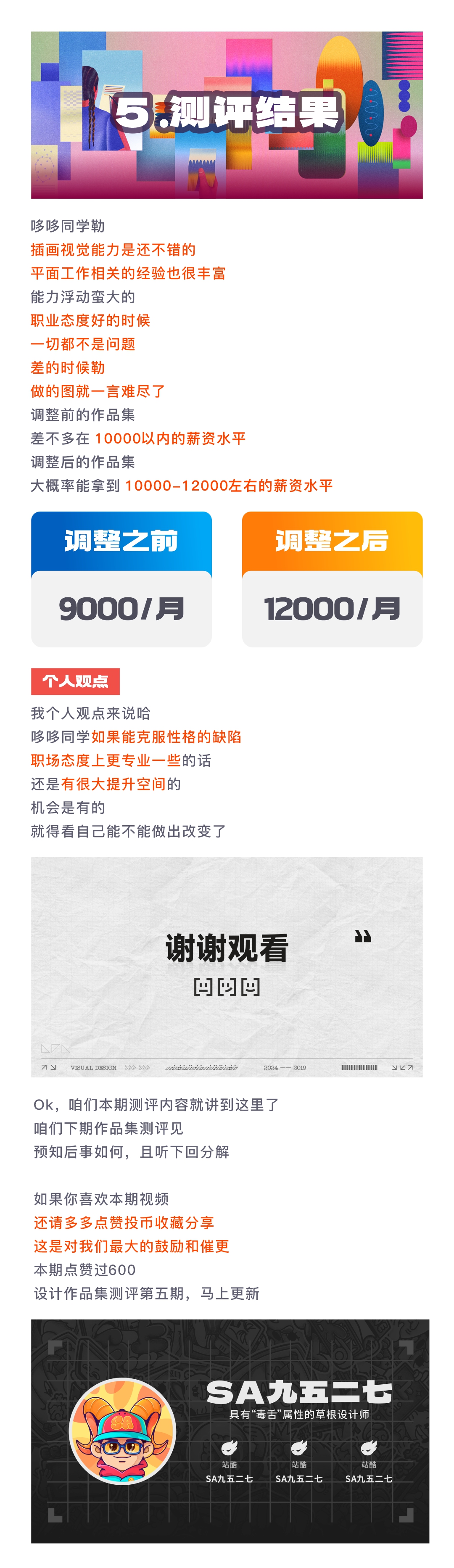 SA测评作品集: BUFF叠满长期待业、超低薪、轻社恐,8年平面/视觉设计作品集测评【06】