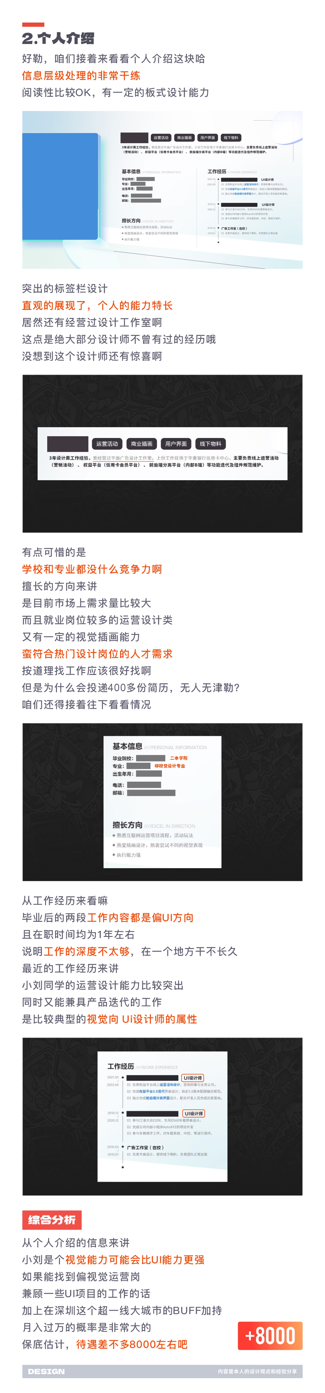SA测评作品集: 要价15万年薪，非科班小卡拉米、3年视觉/UI设计师作品集测评【03】（图ZMTQ2NTI4OTI=） - 观点 - 站酷设计师SA九五二七原创素材 - 站酷ZCOOL