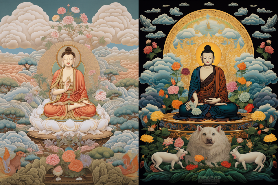 如何用AI绘画制作唐卡佛像?(图ZMTQ2NzgyNTY=) - 教程 - 站酷设计师YRrui原创素材 - 站酷ZCOOL
