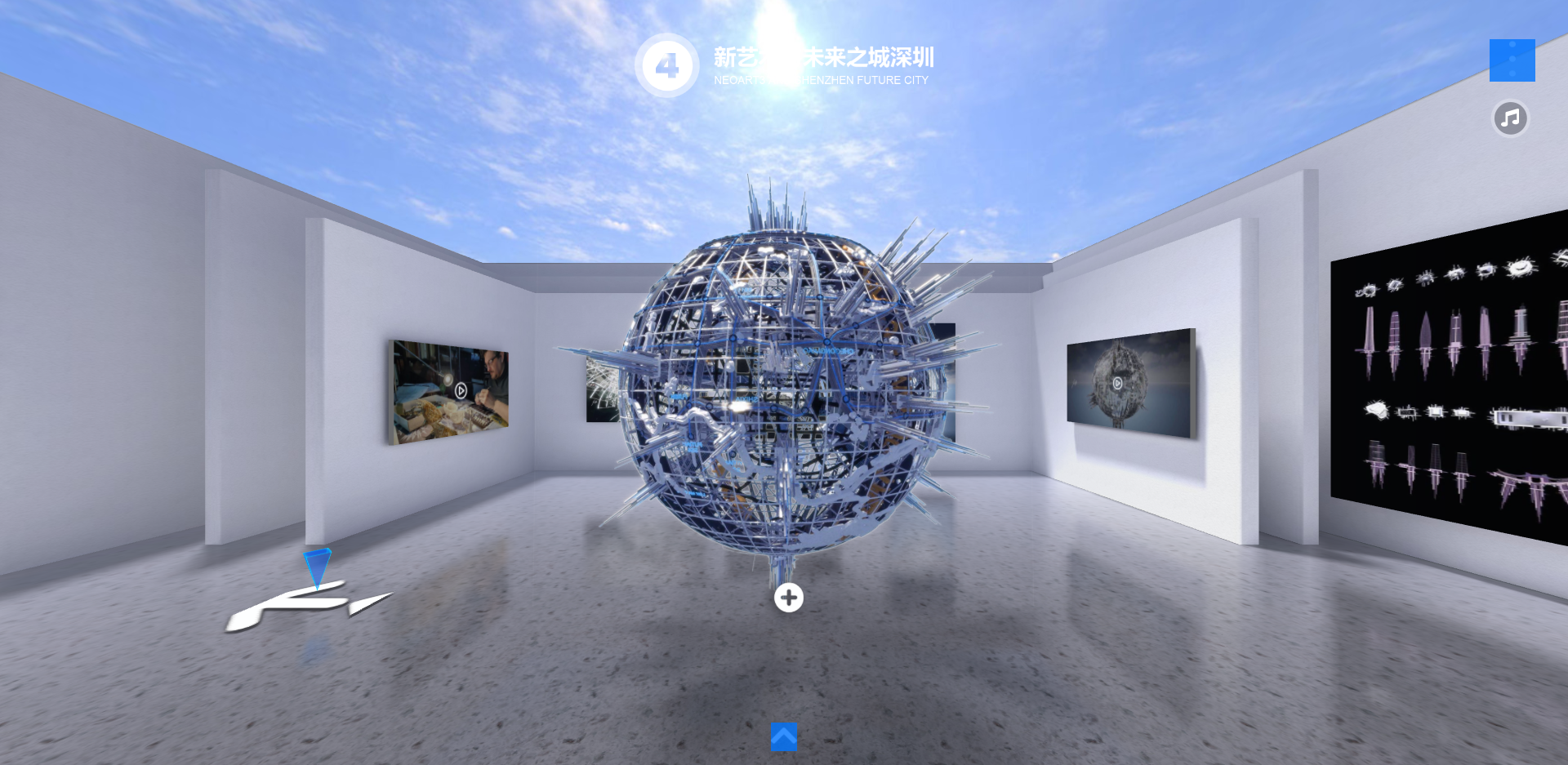 《心向云端》左心耳封堵术云展厅波斯顿科学LAAC科普艺术数字策展虚拟美术馆虚拟展厅（图ZMTQ3NTMyMDg=） - 资讯 - 站酷设计师跳跃互动原创素材 - 站酷ZCOOL