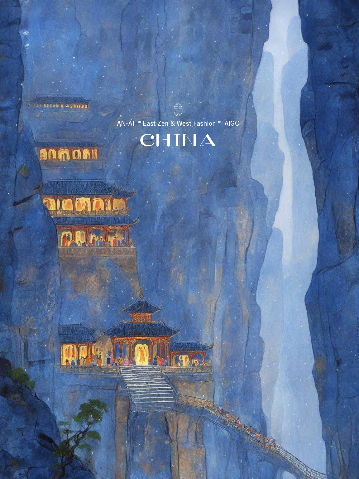 大美中国丨印象麦积山，安史AN-AI，2023