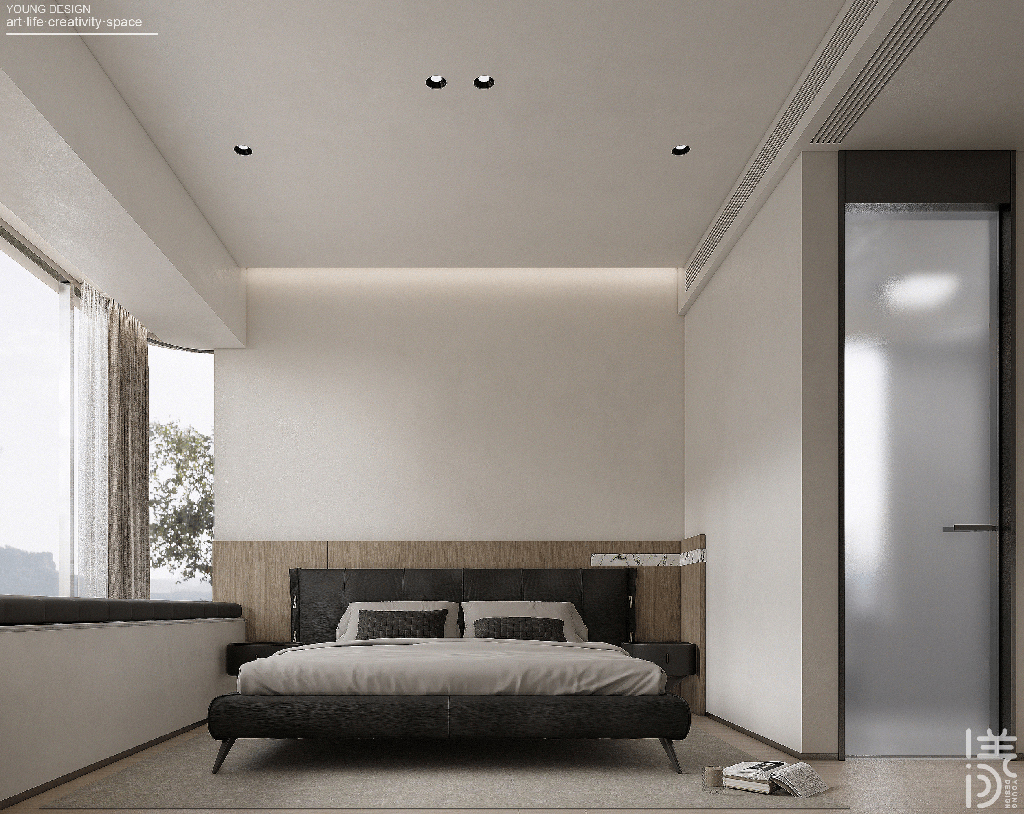 Young设计 | 纯白与木色完美平衡，天然肌理邂逅简约线条，诠释意式极简静谧之家