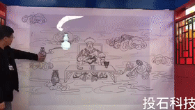 南京投石情景式互动投影：魔法墙面，触摸未来