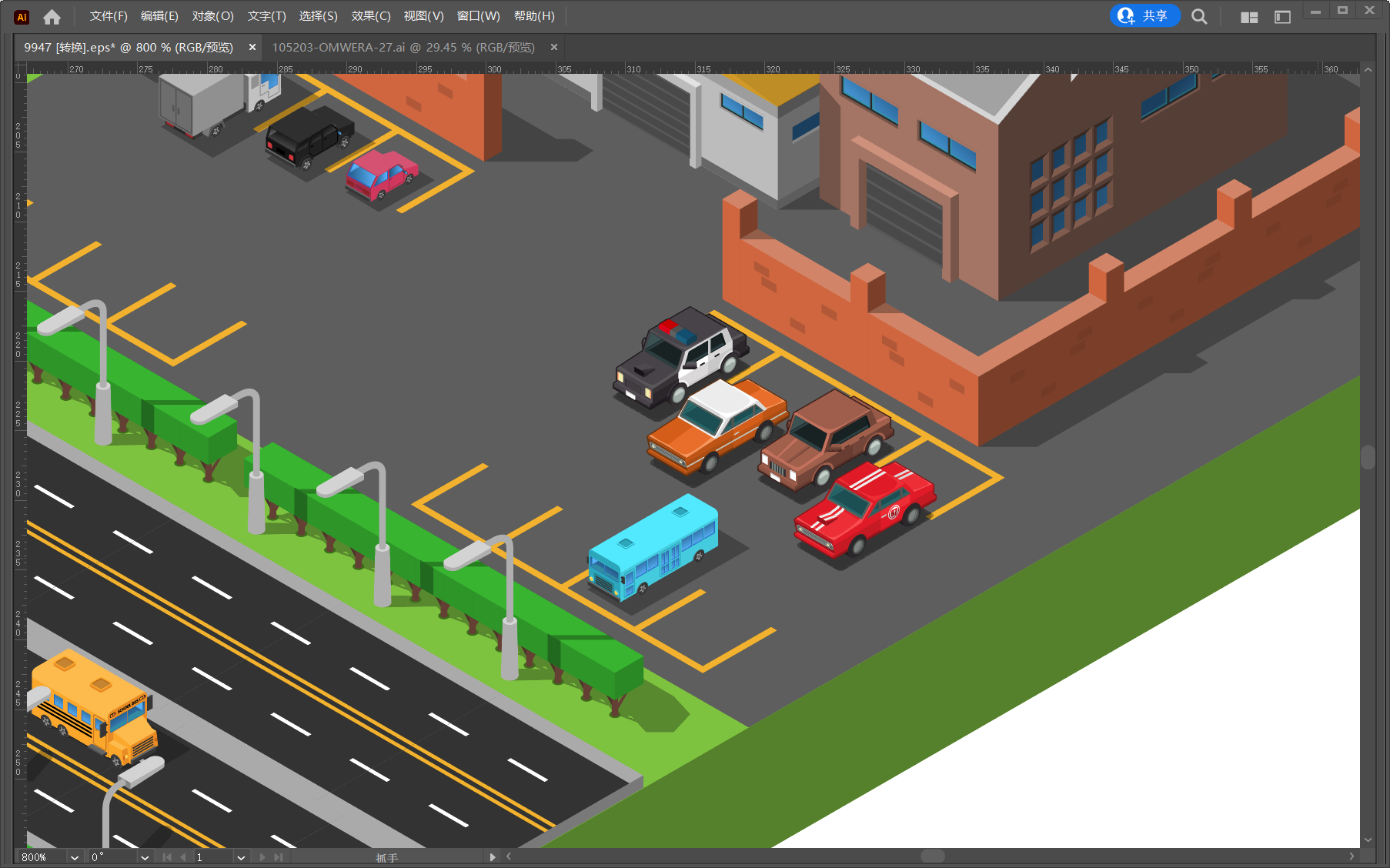 等距 isometric 风格插画快速上手指南_马克笔设计留学-站酷ZCOOL