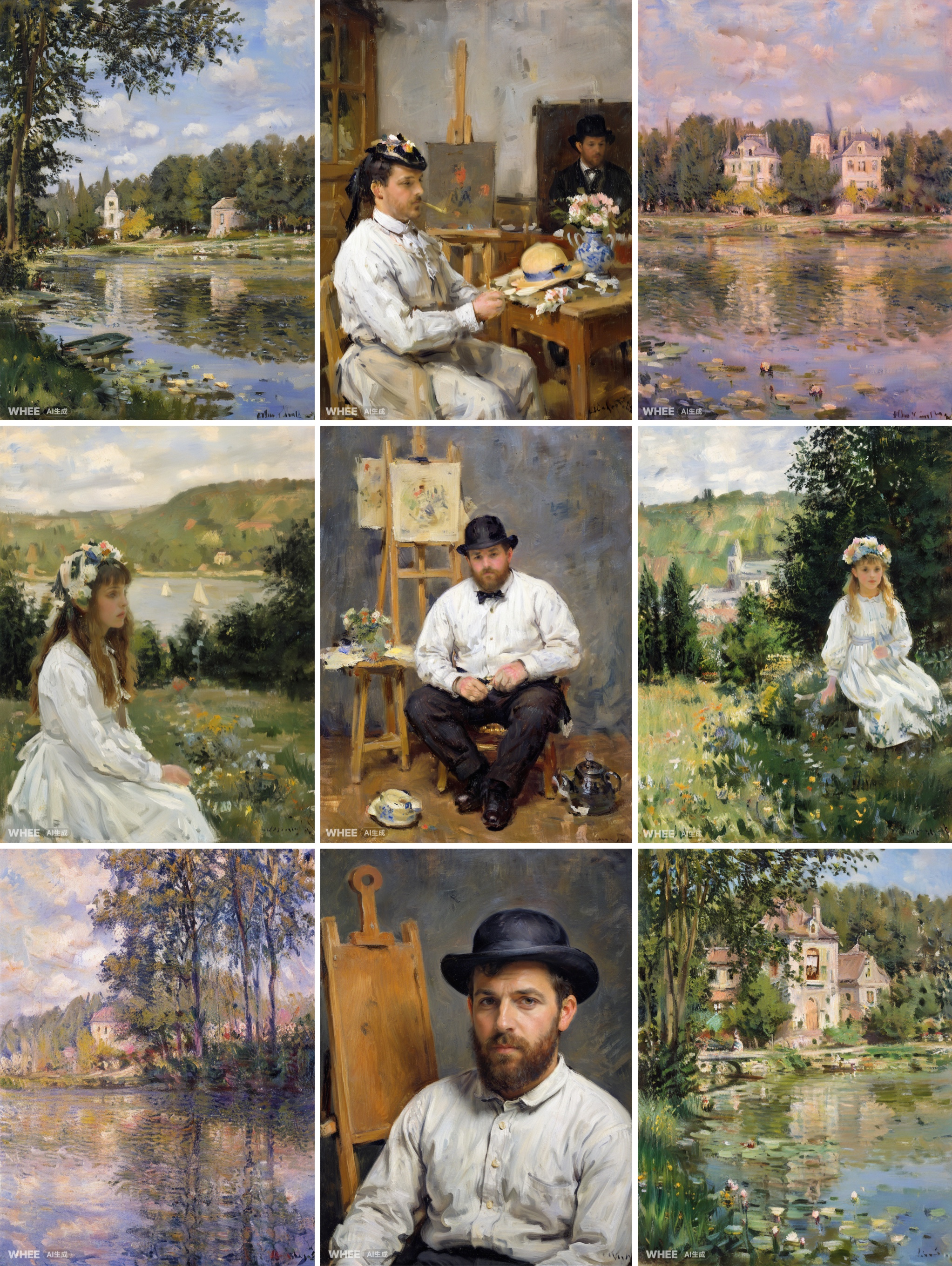 善用AIGC｜在线训练莫奈印象派风格模型