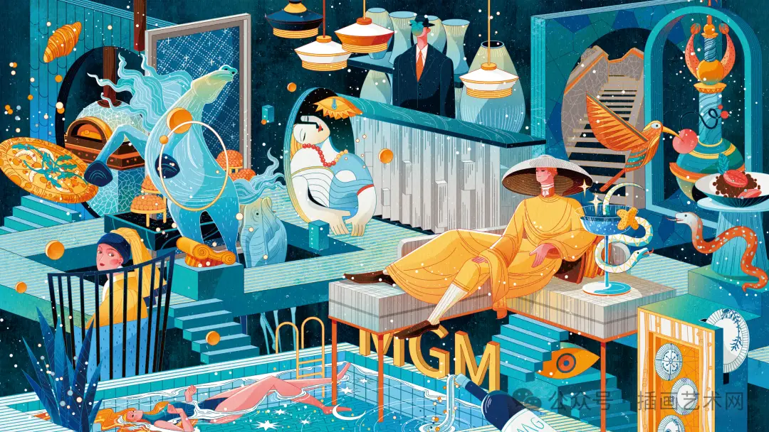 2023年《中国插画艺术年鉴》获奖作品选登（图ZMTQ3NjE0MDQ=） - 资讯 - 站酷设计师中国插画艺术年鉴原创素材 - 站酷ZCOOL