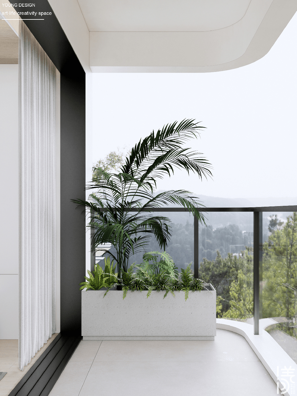 Young设计 | 纯白与木色完美平衡，天然肌理邂逅简约线条，诠释意式极简静谧之家