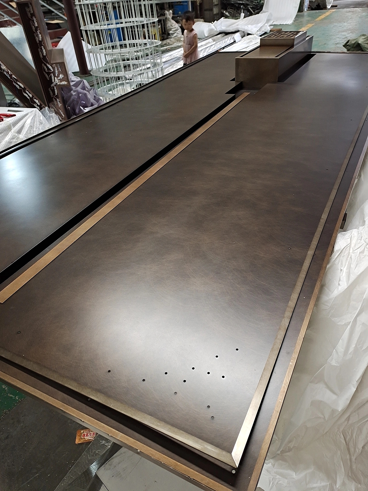 众钰金属古建异型复古乱纹不锈钢斗拱