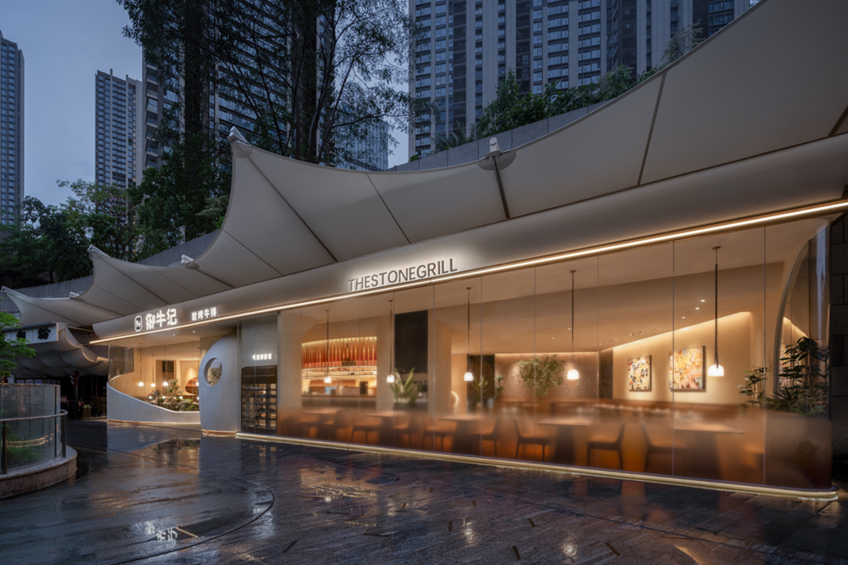 深圳西餐厅设计，310㎡无限循环的神秘洞穴主题空间