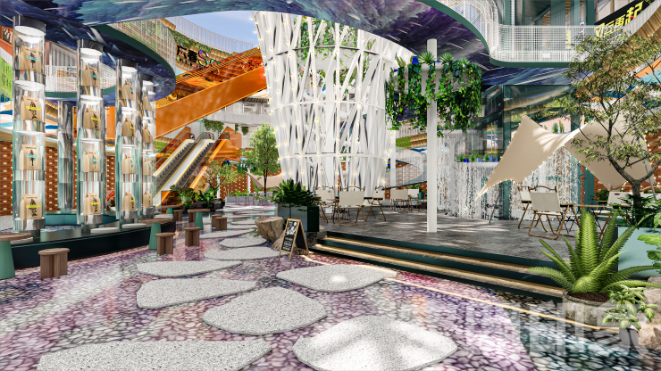 在商场沉浸式体验“公园20分钟效应”（图ZMTQ3OTcwOTI=） - 资讯 - 站酷设计师空间印象商业设计原创素材 - 站酷ZCOOL