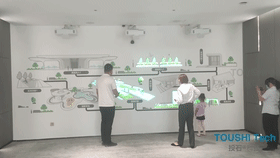 南京投石情景式互动投影：魔法墙面，触摸未来