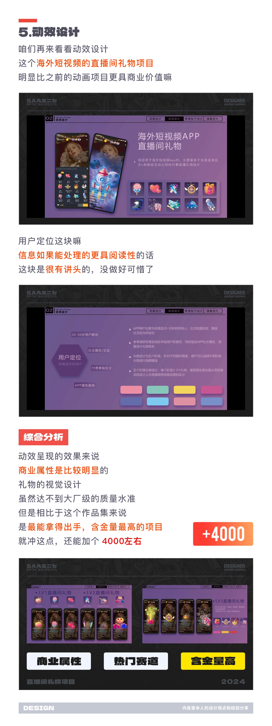 SA测评作品集: 丑小鸭作品集，如何抄成白天鹅的优化思路，5年动效视觉作品测评【05】（图ZMTQ3MDc3OTI=） - 教程 - 站酷设计师SA九五二七原创素材 - 站酷ZCOOL