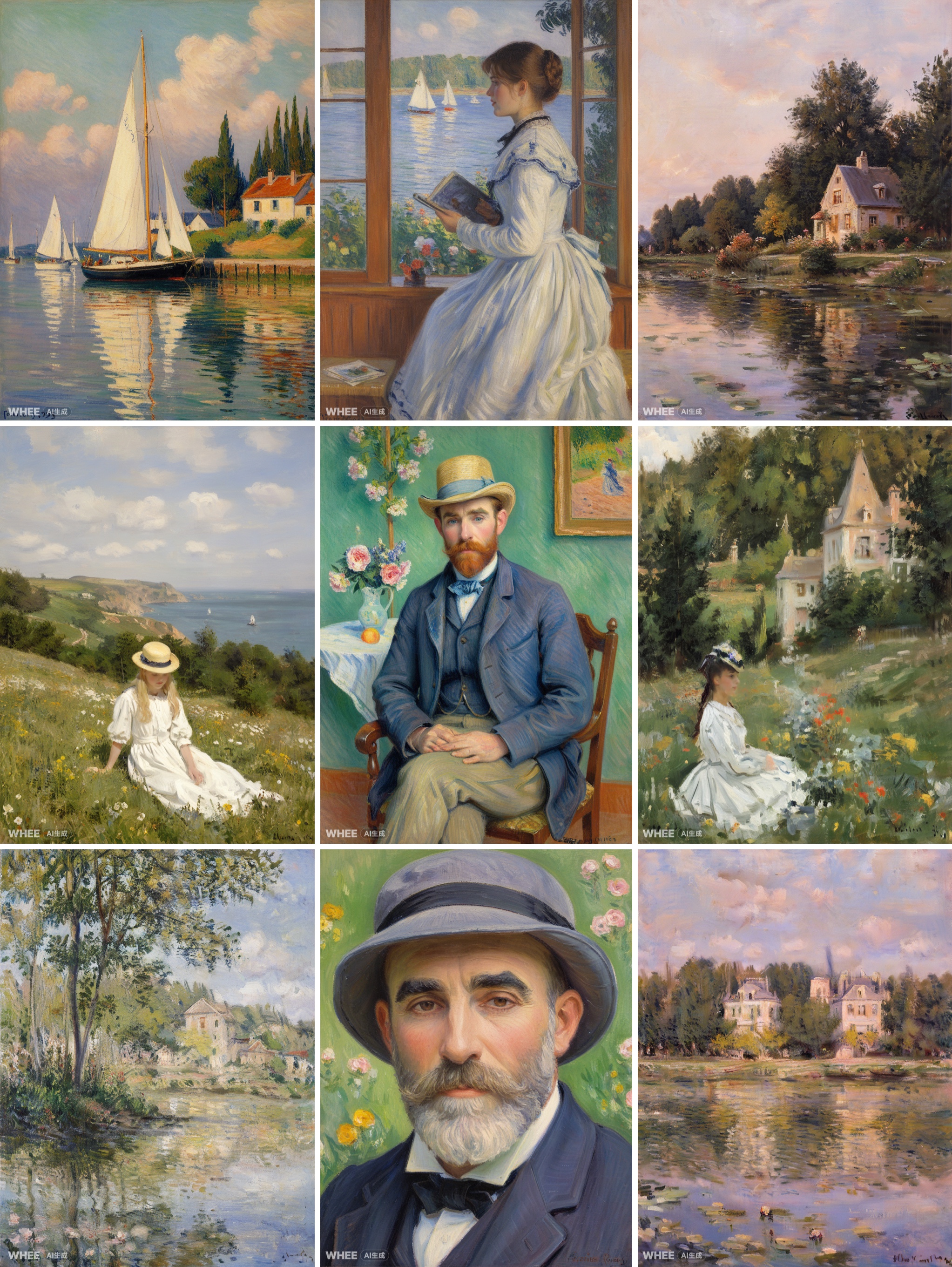 善用AIGC｜在线训练莫奈印象派风格模型