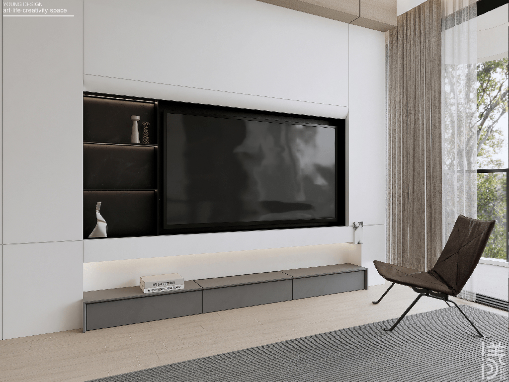 Young设计 | 纯白与木色完美平衡，天然肌理邂逅简约线条，诠释意式极简静谧之家