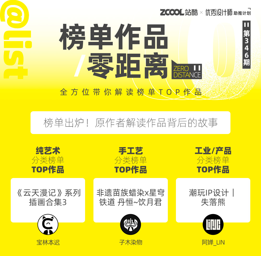 【站酷榜单·Top作品零距离】第346期（图ZMTQ2MTQ5MTY=） - 观点 - 站酷设计师站酷创作中心原创素材 - 站酷ZCOOL