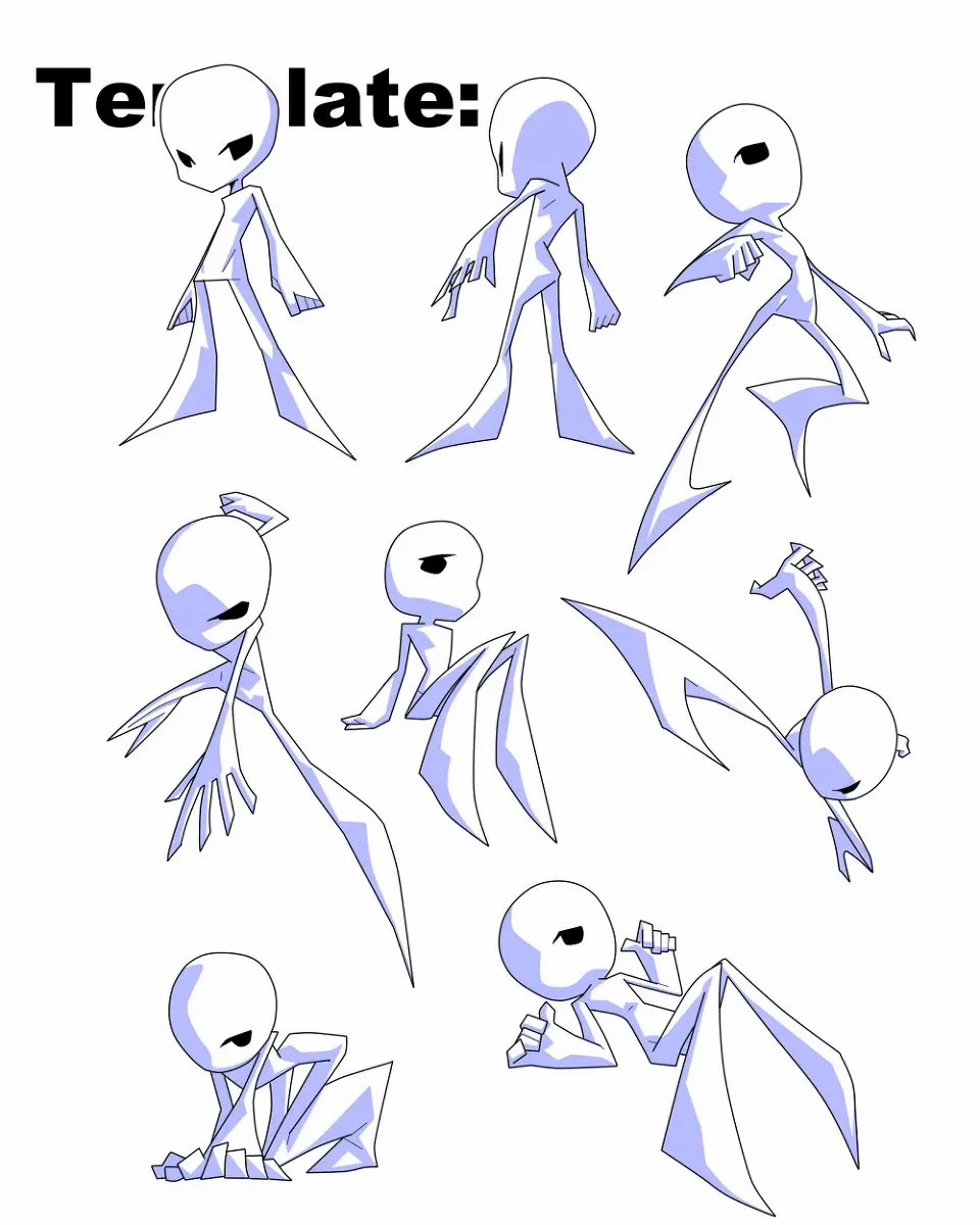 q版人物角色要怎么画?q版角色姿势画法参考!_每日讲画-站酷zcool