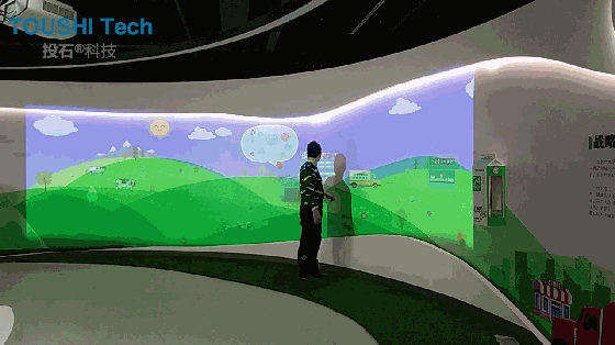 南京投石情景式互动投影：魔法墙面，触摸未来