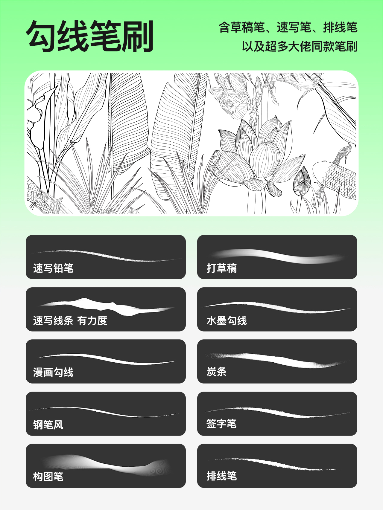 没有一个“烂”笔刷：Ps/Procreate通用！包含超多大佬同款笔刷。草稿勾线噪点上色等。（图ZMTQ2OTcyOTY=） - 观点 - 站酷设计师ZMD卓沐设计原创素材 - 站酷ZCOOL