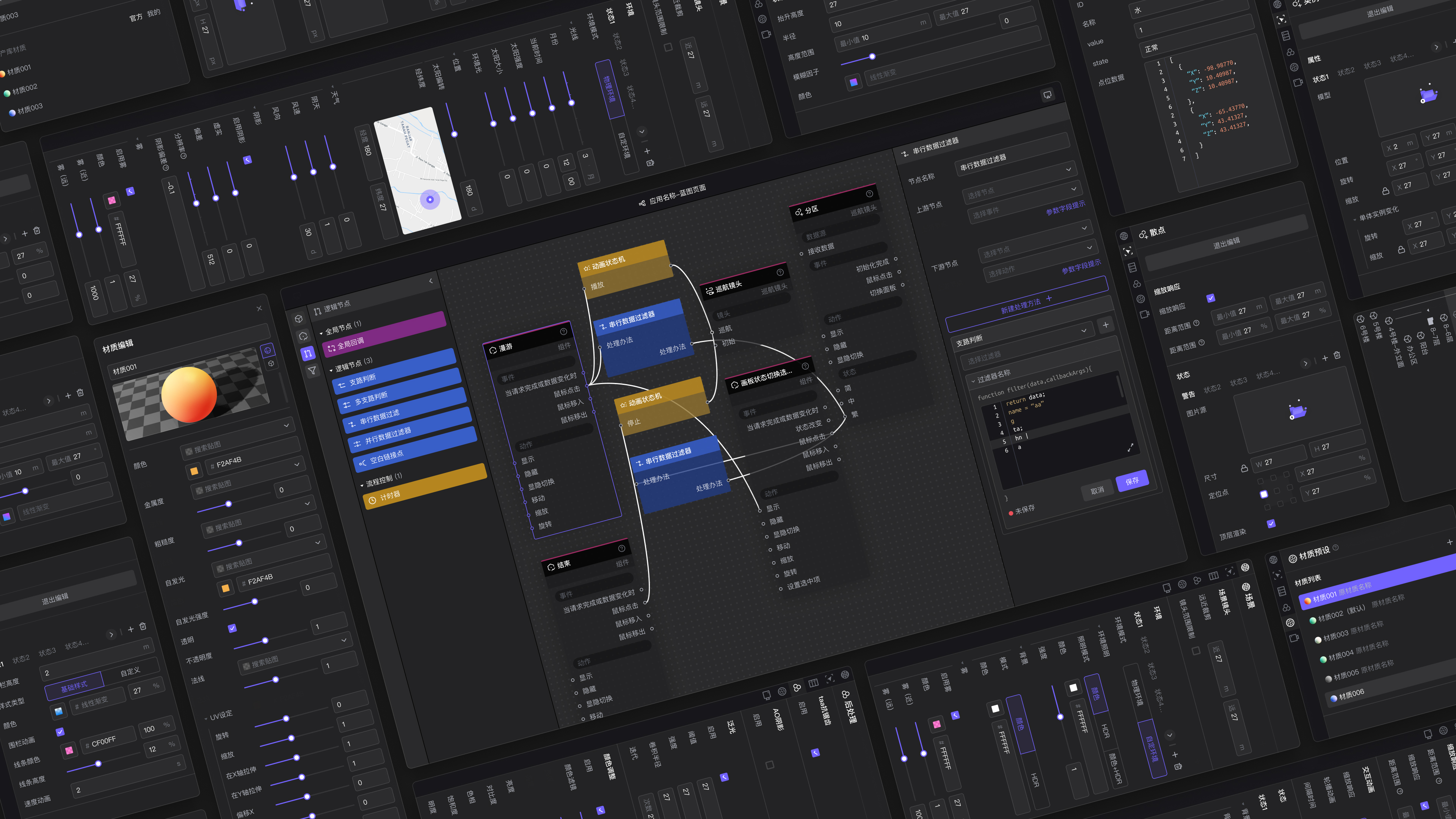 EasyTwin 中的 属性面板合集示例