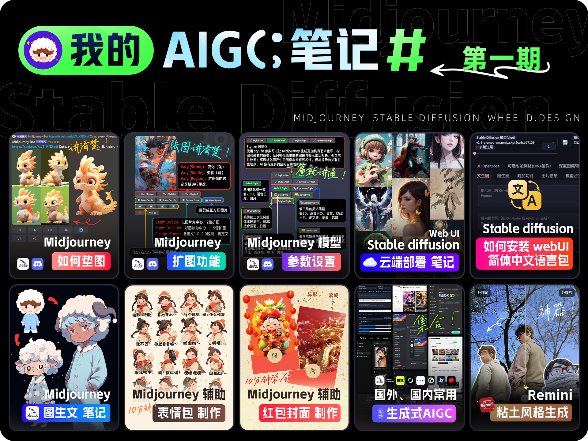 我的AIGC笔记：Midjourney/SD使用教程（图ZMTQ3NzkxOTY=） - 教程 - 站酷设计师羊羊Vincent原创素材 - 站酷ZCOOL