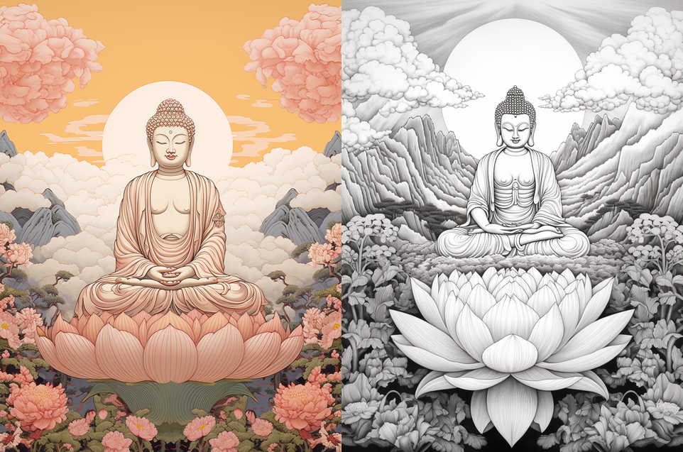 如何用AI绘画制作唐卡佛像?(图ZMTQ2NzgxOTY=) - 教程 - 站酷设计师YRrui原创素材 - 站酷ZCOOL